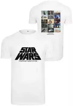Рубашка с короткими рукавами Merchcode " Merchcode Men's Star Wars Photo Collage Longsleeve", белый