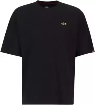 Рубашка с круглым вырезом Alpha Industries "3D Small Logo T", черный