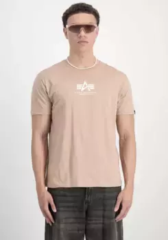 Рубашка с круглым вырезом Alpha Industries "Basic T ML", коралловый
