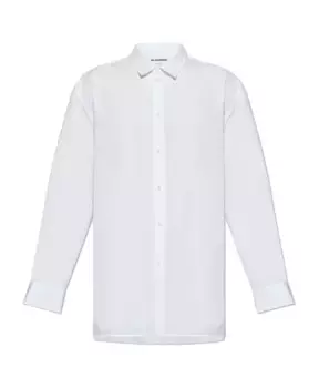 Рубашка с логотипом Jil Sander, белый