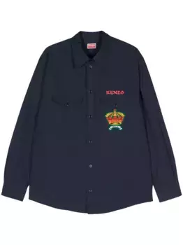 Рубашка с логотипом KENZO, синий