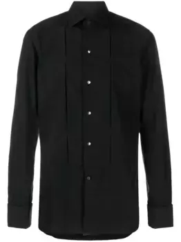 Рубашка с манишкой Zegna, черный