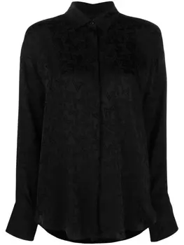Рубашка с монограммой MSGM, черный