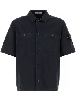 Рубашка с мотивом компаса Stone Island, синий