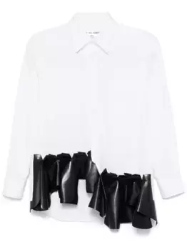 Рубашка с оборками COMME DES GARCONS, белый