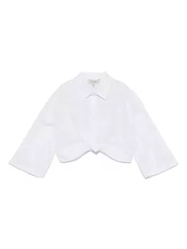 Рубашка с поясом TWINSET Kids, белый