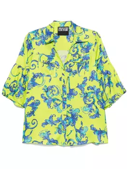 Рубашка с принтом Barroco Versace Jeans Couture, зеленый