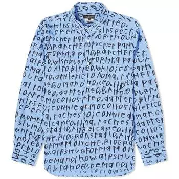 Рубашка с принтом Comme des Garons Homme Plus, черный