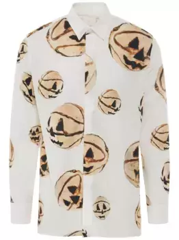 Рубашка с принтом Halloween Pumpkin Givenchy, белый