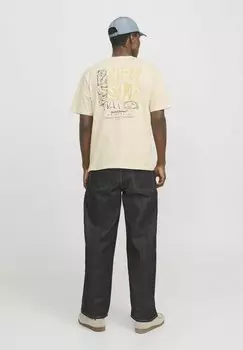 Рубашка с принтом Jack & Jones, бежевый