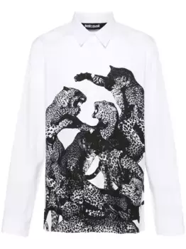 Рубашка с принтом Just Cavalli, белый