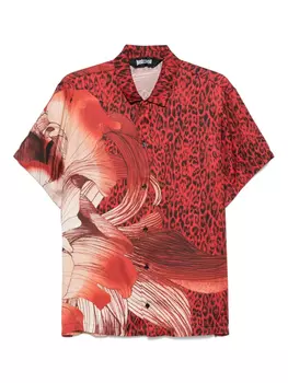 Рубашка с принтом Just Cavalli, красный