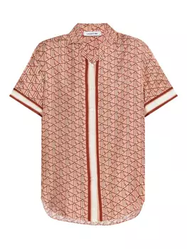 Рубашка с принтом Lacoste, розовый