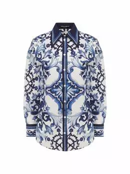Рубашка с принтом Majolica Dolce&Gabbana