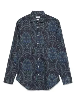 Рубашка с принтом пейсли ETRO, синий