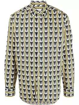 Рубашка с узором Lanvin, желтый