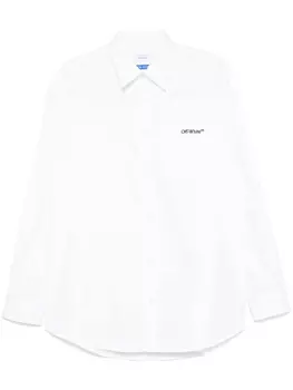 Рубашка с вышитым логотипом Off-White, белый