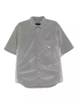 Рубашка с вышитым логотипом The North Face, серый