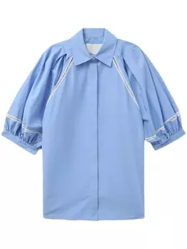Рубашка с заостренным воротником 3.1 Phillip Lim, синий