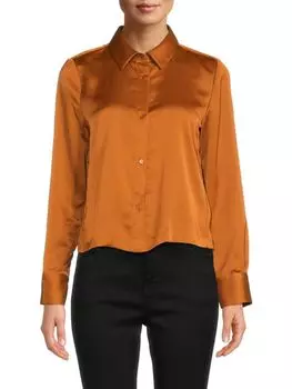 Рубашка с заостренным воротником Dkny, цвет Roasted Pecan