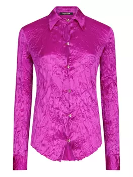 Рубашка с жатым эффектом Roberto Cavalli, розовый