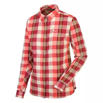 Рубашка Salewa с длинными рукавами Fanes Flannel 2, красный