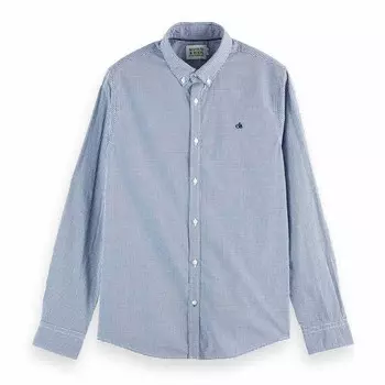 Рубашка Scotch & Soda Essential Yarn Dye, синий