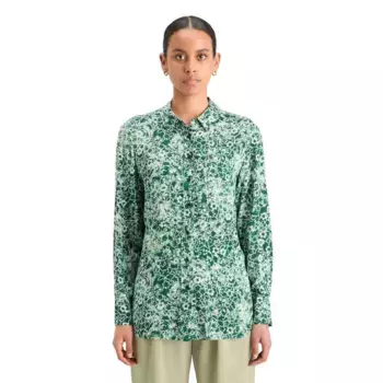 Рубашка Scotch & Soda Viscose Printed, зеленый