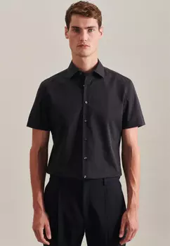 Рубашка Seidensticker Business Slim, черный