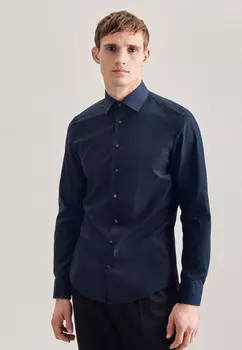 Рубашка Seidensticker Business Slim, темно синий