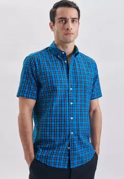 Рубашка Seidensticker Casual Regular, бирюзовый