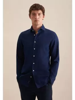 Рубашка Seidensticker Casual Slim, темно-синий