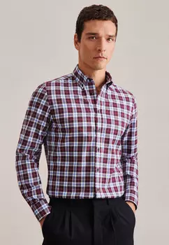 Рубашка Seidensticker Flanell Slim, красный