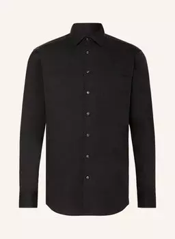 Рубашка seidensticker Regular Fit, черный