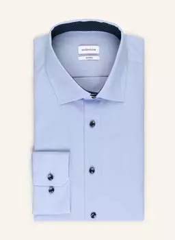 Рубашка seidensticker Shaped Fit, светло-синий