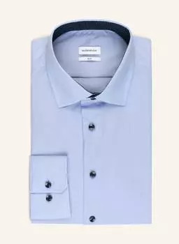 Рубашка seidensticker Slim Fit, светло-синий