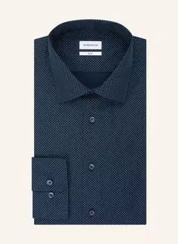 Рубашка seidensticker Slim Fit, темно-синий