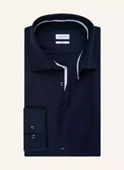 Рубашка seidensticker Slim Fit, темно-синий