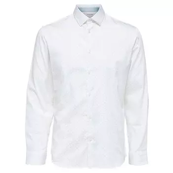 Рубашка Selected Flex-Park Slim, белый