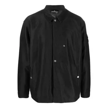 Рубашка shadow project insulated coach jacket 'black' Stone Island, черный
