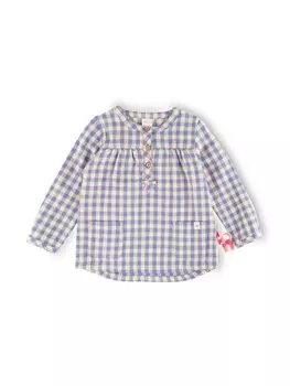 Рубашка Sigikid Flanellbluse wild cat, синий
