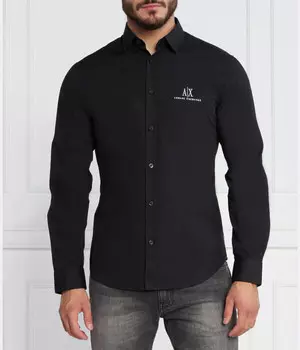 Рубашка Slim Fit Armani Exchange, черный