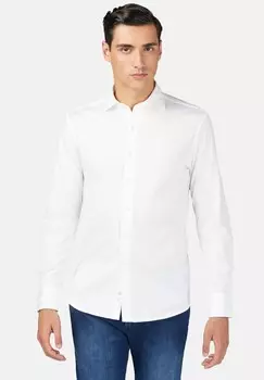 Рубашка Slim Fit Boggi Milano, белая
