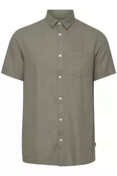 Рубашка Slim Fit на пуговицах !Solid Allan, оливковый