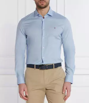 Рубашка Slim Fit Tommy Hilfiger, голубой