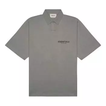 Рубашка ss20 polo shirt 'cement' Fear Of God Essentials, серый