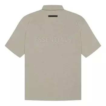 Рубашка ss21 polo shirt 'moss' Fear Of God Essentials, зеленый