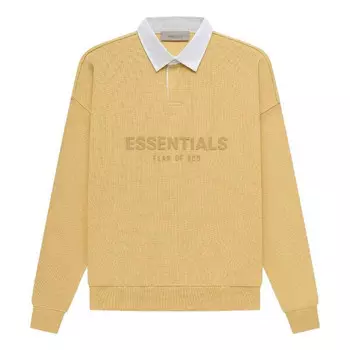 Рубашка ss23 waffle long sleeve polo shirt 'light tuscan' Fear Of God Essentials, желтый