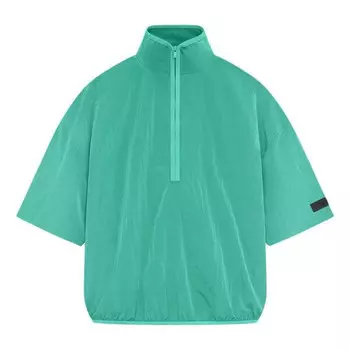 Рубашка ss24 crinkle nylon half zip short sleeve shirt 'mint leaf' Fear Of God Essentials, зеленый