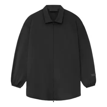 Рубашка ss24 overshirt 'black' Fear Of God Essentials, черный
